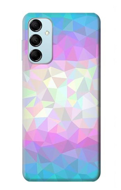 S3747 トランスフラッグポリゴン Trans Flag Polygon Samsung Galaxy M14 バックケース、フリップケース・カバー