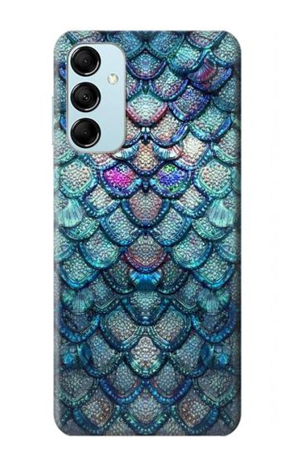 S3809 人魚の鱗 Mermaid Fish Scale Samsung Galaxy M14 バックケース、フリップケース・カバー