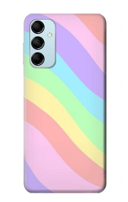 S3810 パステルユニコーンサマー波 Pastel Unicorn Summer Wave Samsung Galaxy M14 バックケース、フリップケース・カバー