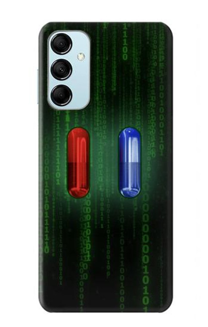 S3816 赤い丸薬青い丸薬カプセル Red Pill Blue Pill Capsule Samsung Galaxy M14 バックケース、フリップケース・カバー