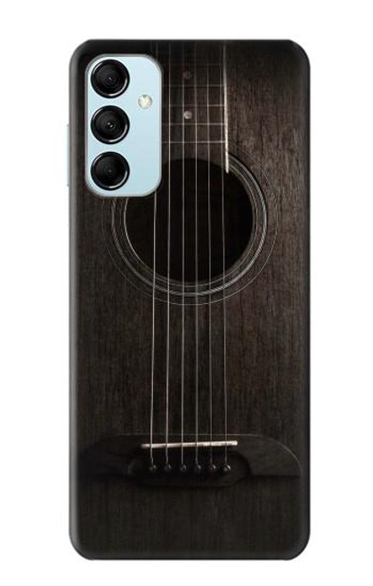 S3834 ブラックギター Old Woods Black Guitar Samsung Galaxy M14 バックケース、フリップケース・カバー