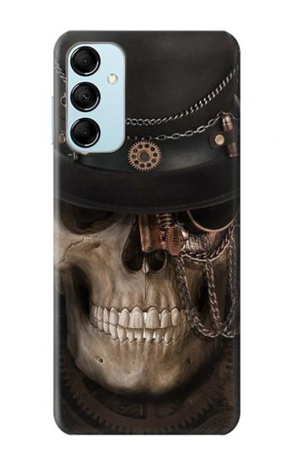 S3852 スチームパンクな頭蓋骨 Steampunk Skull Samsung Galaxy M14 バックケース、フリップケース・カバー