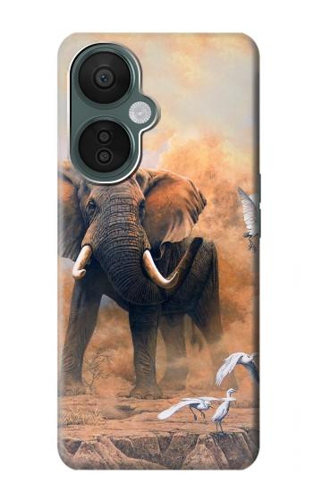S1292 ダスティエレファントエッグレット Dusty Elephant Egrets OnePlus Nord CE 3 Lite, Nord N30 5G バックケース、フリップケース・カバー