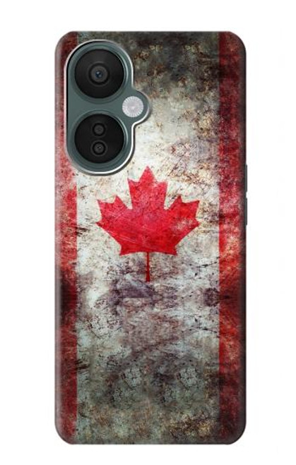 S2490 カナダメープルリーフ旗 Canada Maple Leaf Flag Texture OnePlus Nord CE 3 Lite, Nord N30 5G バックケース、フリップケース・カバー