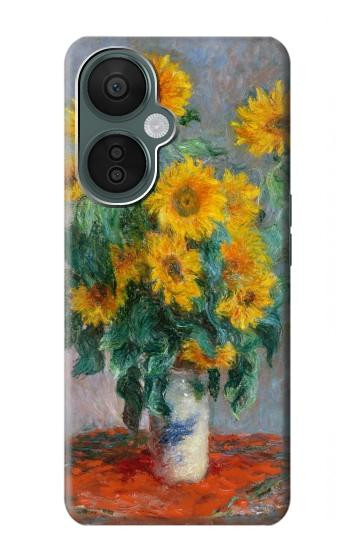 S2937 クロード・モネ ひまわり Claude Monet Bouquet of Sunflowers OnePlus Nord CE 3 Lite, Nord N30 5G バックケース、フリップケース・カバー