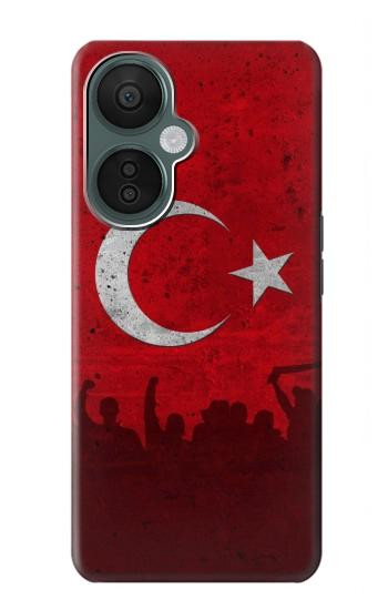S2991 七面鳥サッカー Turkey Football Soccer Flag OnePlus Nord CE 3 Lite, Nord N30 5G バックケース、フリップケース・カバー