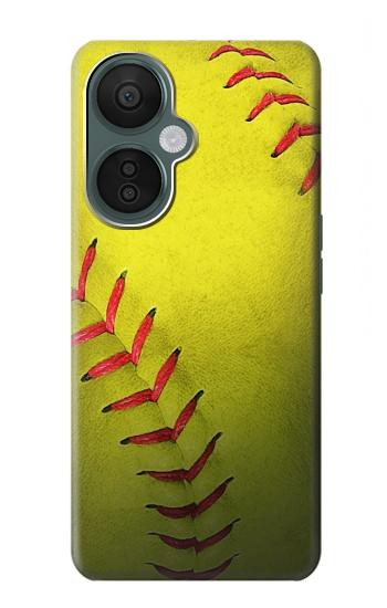 S3031 黄色のソフトボール Yellow Softball Ball OnePlus Nord CE 3 Lite, Nord N30 5G バックケース、フリップケース・カバー
