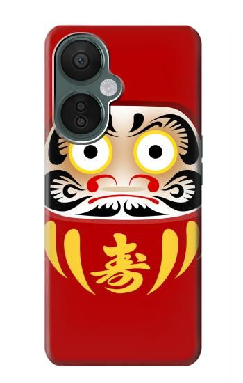 S3045 ダルマ人形 Japan Good Luck Daruma Doll OnePlus Nord CE 3 Lite, Nord N30 5G バックケース、フリップケース・カバー