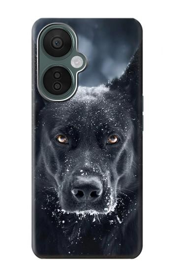 S3168 ドイツのシェパード・ブラック・ドッグ German Shepherd Black Dog OnePlus Nord CE 3 Lite, Nord N30 5G バックケース、フリップケース・カバー