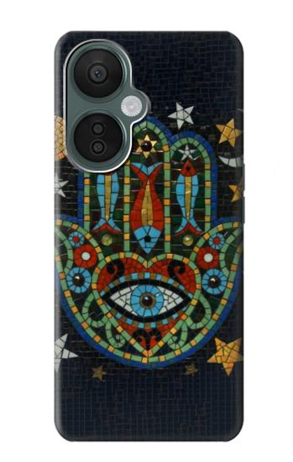 S3175 ハムサハンドモザイク Hamsa Hand Mosaics OnePlus Nord CE 3 Lite, Nord N30 5G バックケース、フリップケース・カバー