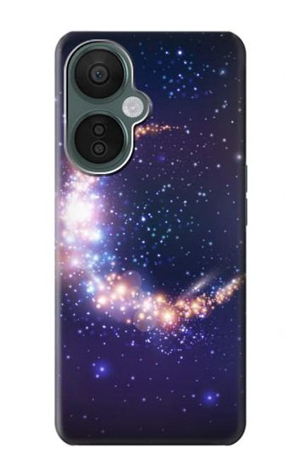 S3324 彎月・月・ギャラクシー Crescent Moon Galaxy OnePlus Nord CE 3 Lite, Nord N30 5G バックケース、フリップケース・カバー