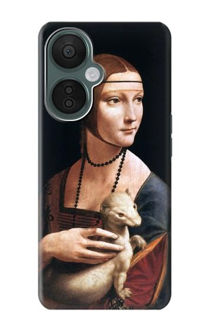 S3471 エルミン・レオナルド・ダ・ヴィンチ Lady Ermine Leonardo da Vinci OnePlus Nord CE 3 Lite, Nord N30 5G バックケース、フリップケース・カバー