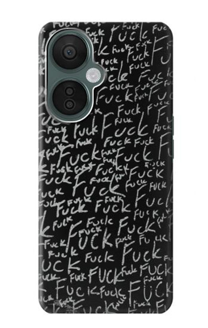 S3478 面白い言葉黒板 Funny Words Blackboard OnePlus Nord CE 3 Lite, Nord N30 5G バックケース、フリップケース・カバー
