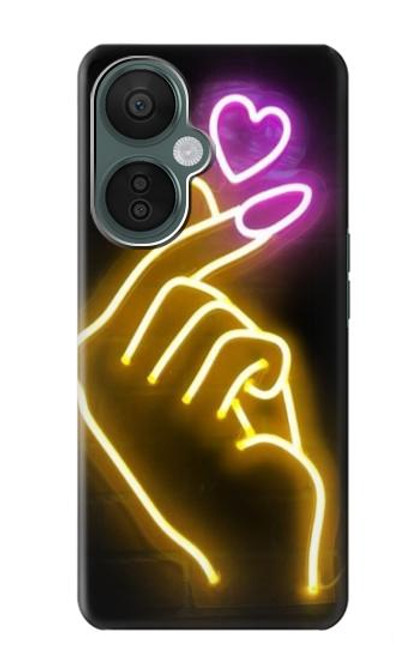 S3512 かわいいミニハート Cute Mini Heart Neon Graphic OnePlus Nord CE 3 Lite, Nord N30 5G バックケース、フリップケース・カバー
