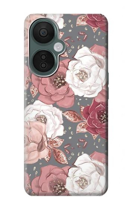 S3716 バラの花柄 Rose Floral Pattern OnePlus Nord CE 3 Lite, Nord N30 5G バックケース、フリップケース・カバー