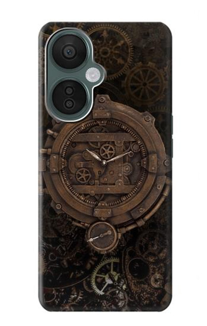 S3902 スチーム パンクなクロック ギア Steampunk Clock Gear OnePlus Nord CE 3 Lite, Nord N30 5G バックケース、フリップケース・カバー