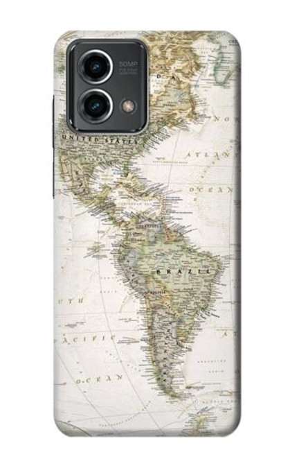 S0604 世界地図 World Map Motorola Moto G Stylus 5G (2023) バックケース、フリップケース・カバー