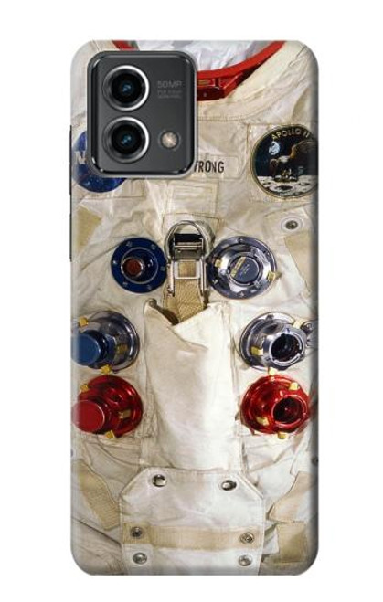 S2639 ニール・アームストロングホワイト宇宙飛行士の宇宙服 Neil Armstrong White Astronaut Space Suit Motorola Moto G Stylus 5G (2023) バックケース、フリップケース・カバー