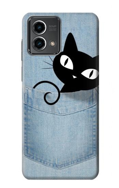 S2641 ポケット黒猫 Pocket Black Cat Motorola Moto G Stylus 5G (2023) バックケース、フリップケース・カバー