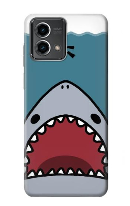 S3825 漫画のサメの海のダイビング Cartoon Shark Sea Diving Motorola Moto G Stylus 5G (2023) バックケース、フリップケース・カバー