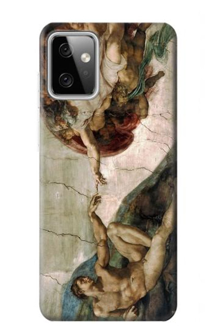 S0179 ミケランジェロ アダムの創造 Michelangelo The creation of Adam Motorola Moto G Power (2023) 5G バックケース、フリップケース・カバー
