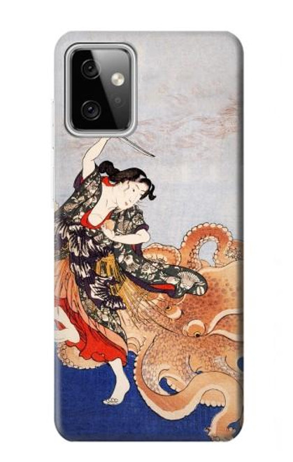 S2496 日本美術歌 歌川国芳 玉取り Japan Art Utagawa Kuniyoshi Tamatori Motorola Moto G Power (2023) 5G バックケース、フリップケース・カバー