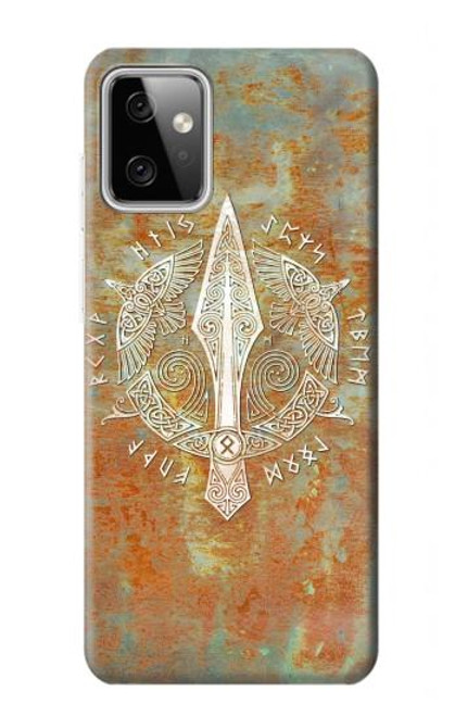 S3827 オーディン北欧バイキングシンボルのグングニル槍 Gungnir Spear of Odin Norse Viking Symbol Motorola Moto G Power (2023) 5G バックケース、フリップケース・カバー