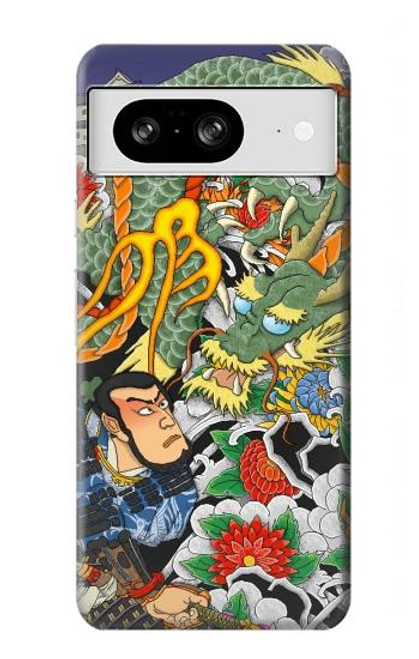 S0454 日本の入れ墨 Japan Tattoo Google Pixel 8 バックケース、フリップケース・カバー
