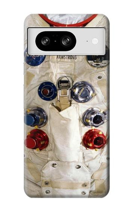 S2639 ニール・アームストロングホワイト宇宙飛行士の宇宙服 Neil Armstrong White Astronaut Space Suit Google Pixel 8 バックケース、フリップケース・カバー
