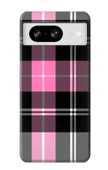 S3091 ピンクの模様のパターン Pink Plaid Pattern Google Pixel 8 バックケース、フリップケース・カバー
