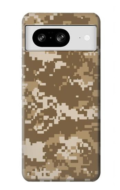 S3294 陸軍砂漠タンコヨーテカモ迷彩 Army Desert Tan Coyote Camo Camouflage Google Pixel 8 バックケース、フリップケース・カバー