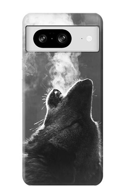 S3505 オオカミ Wolf Howling Google Pixel 8 バックケース、フリップケース・カバー