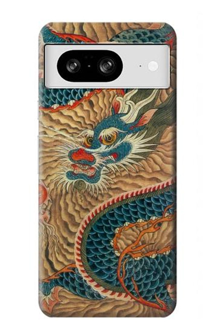 S3541 ドラゴンクラウドペインティング Dragon Cloud Painting Google Pixel 8 バックケース、フリップケース・カバー