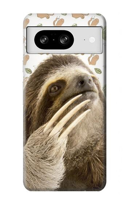 S3559 ナマケモノ Sloth Pattern Google Pixel 8 バックケース、フリップケース・カバー