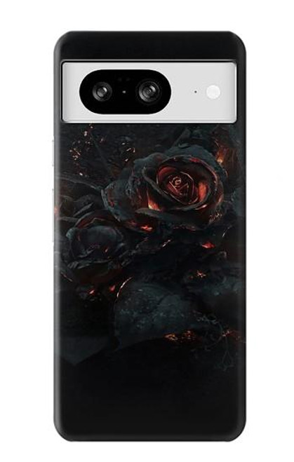 S3672 バーンドローズ Burned Rose Google Pixel 8 バックケース、フリップケース・カバー