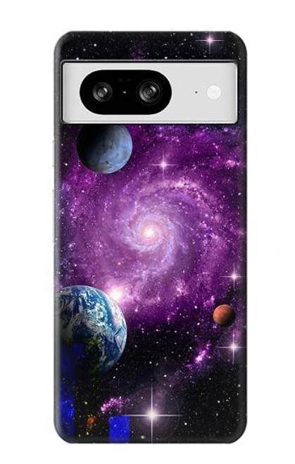 S3689 銀河宇宙惑星 Galaxy Outer Space Planet Google Pixel 8 バックケース、フリップケース・カバー