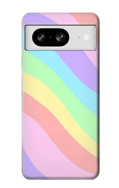 S3810 パステルユニコーンサマー波 Pastel Unicorn Summer Wave Google Pixel 8 バックケース、フリップケース・カバー