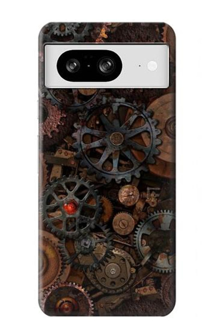 S3884 スチーム パンクな機械の歯車 Steampunk Mechanical Gears Google Pixel 8 バックケース、フリップケース・カバー