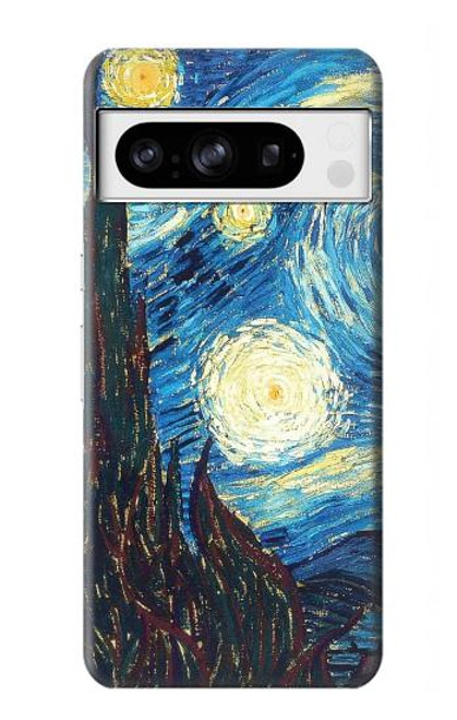 S0582 ゴッホ 星降る夜 Van Gogh Starry Nights Google Pixel 8 pro バックケース、フリップケース・カバー