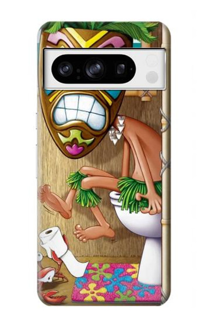 S1702 ティキ男トイレ Tiki Man Toilet Google Pixel 8 pro バックケース、フリップケース・カバー