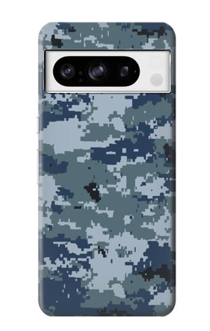 S2346 海軍迷彩グラフィック Navy Camo Camouflage Graphic Google Pixel 8 pro バックケース、フリップケース・カバー