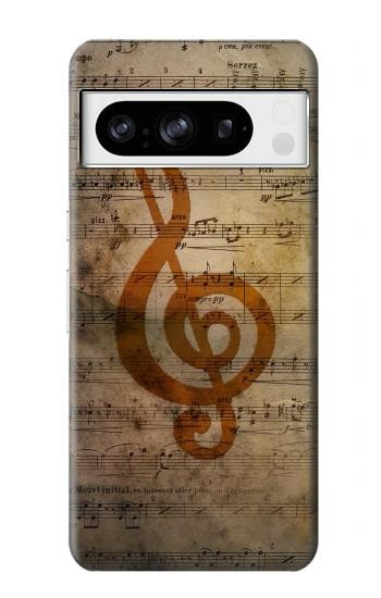 S2368 楽譜ノート Sheet Music Notes Google Pixel 8 pro バックケース、フリップケース・カバー