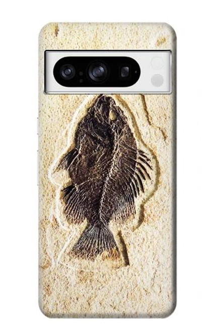 S2562 魚化石 Fossil Fish Google Pixel 8 pro バックケース、フリップケース・カバー