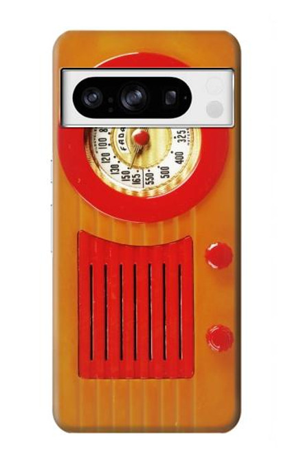 S2780 ヴィンテージオレンジベークライトラジオ Vintage Orange Bakelite Radio Google Pixel 8 pro バックケース、フリップケース・カバー