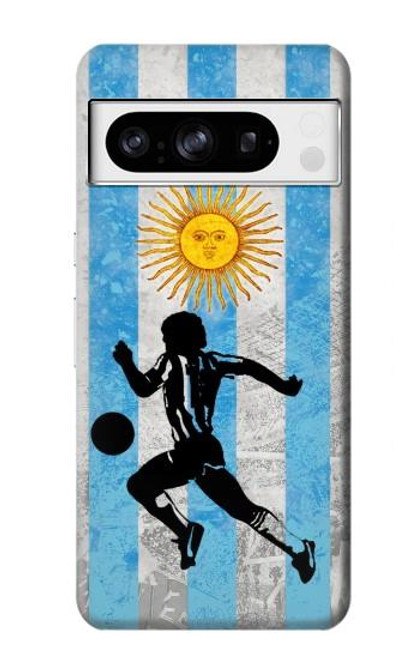 S2977 アルゼンチンサッカー Argentina Football Soccer Flag Google Pixel 8 pro バックケース、フリップケース・カバー