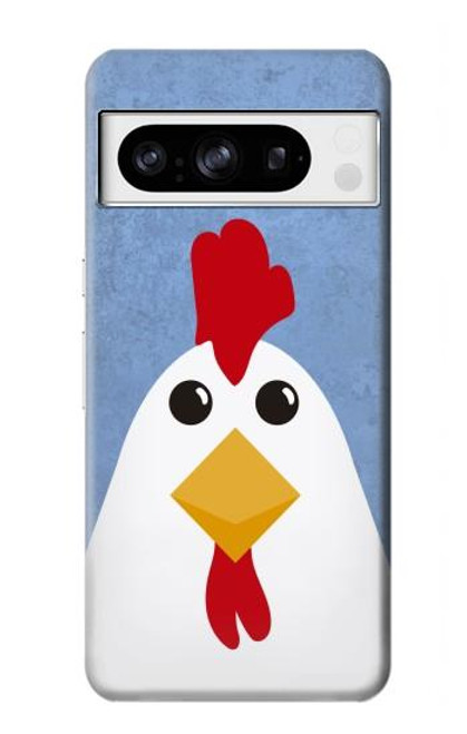 S3254 鶏の漫画 Chicken Cartoon Google Pixel 8 pro バックケース、フリップケース・カバー