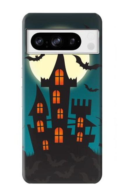 S3268 ハロウィンフェスティバル城 Halloween Festival Castle Google Pixel 8 pro バックケース、フリップケース・カバー