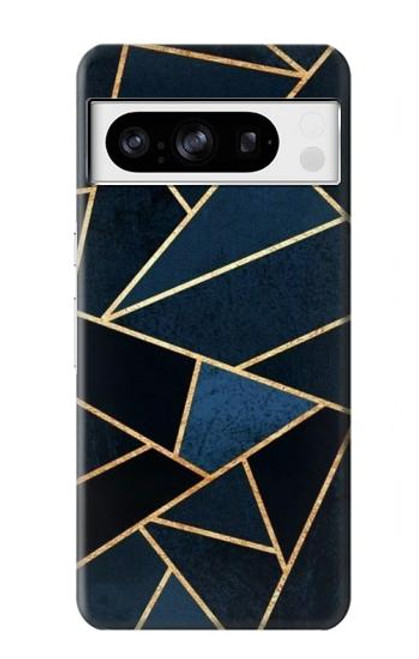 S3479 ネイビーブルーグラフィックアート Navy Blue Graphic Art Google Pixel 8 pro バックケース、フリップケース・カバー