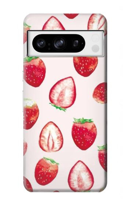 S3481 イチゴ Strawberry Google Pixel 8 pro バックケース、フリップケース・カバー