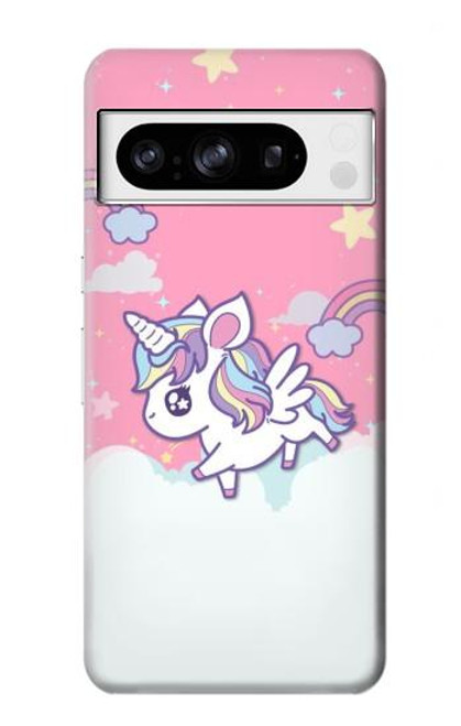 S3518 ユニコーン漫画 Unicorn Cartoon Google Pixel 8 pro バックケース、フリップケース・カバー